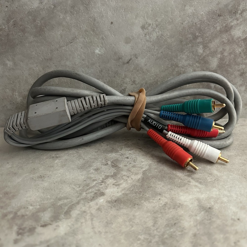 OEM 1st Party NINTENDO WII Component Cable AV VIDEO Audio OFFICIAL Genuine WORKS